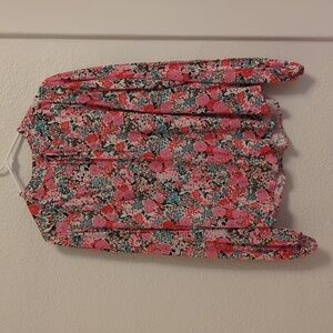 Marks & Spencer Floral Tie Blouse